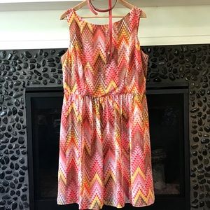 SOLD Sunny Chevron Dress - size 14/16